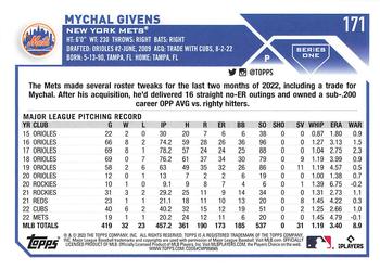 2023 Topps - All-Star Game #171 Mychal Givens Back