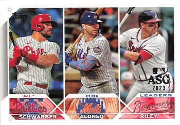 2023 Topps - All-Star Game #178 NL HRs Leaders (Kyle Schwarber / Pete Alonso / Austin Riley) Front