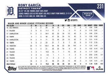 2023 Topps - All-Star Game #231 Rony Garcia Back