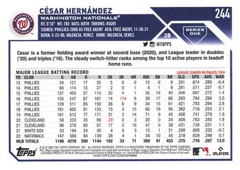 2023 Topps - All-Star Game #244 Cesar Hernandez Back