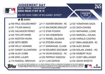 2023 Topps - All-Star Game #245 Judgement Day Back