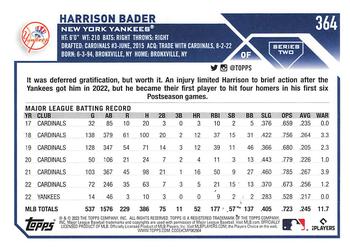 2023 Topps - All-Star Game #364 Harrison Bader Back