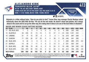2023 Topps - All-Star Game #413 Alejandro Kirk Back