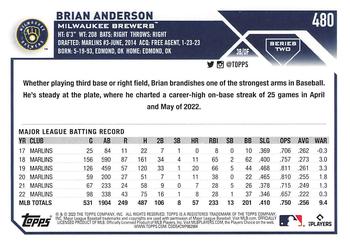 2023 Topps - All-Star Game #480 Brian Anderson Back