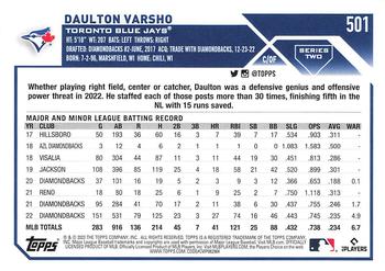 2023 Topps - All-Star Game #501 Daulton Varsho Back