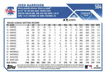 2023 Topps - All-Star Game #504 Josh Harrison Back