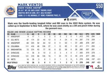 2023 Topps - All-Star Game #550 Mark Vientos Back