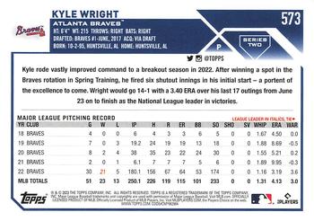 2023 Topps - All-Star Game #573 Kyle Wright Back