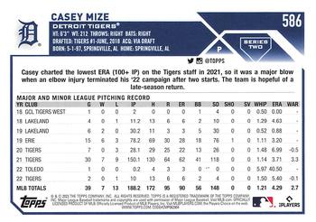 2023 Topps - All-Star Game #586 Casey Mize Back