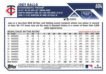 2023 Topps - All-Star Game #604 Joey Gallo Back