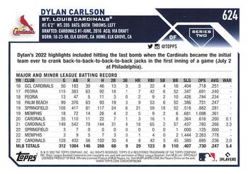 2023 Topps - All-Star Game #624 Dylan Carlson Back