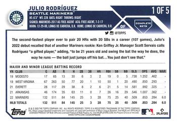 2023 Topps - All-Star Game #1 Julio Rodriguez Back