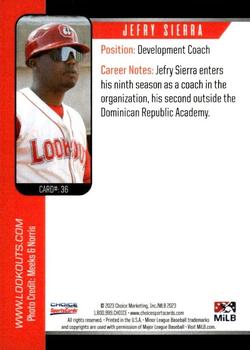 2023 Choice Chattanooga Lookouts #36 Jefry Sierra Back