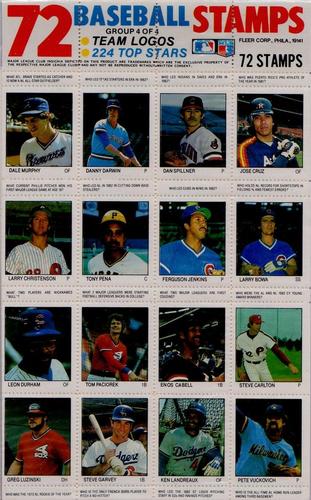 1983 Fleer Stamps - Panels #4 Group 4 of 4 Front