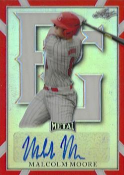 2021 Leaf Metal Perfect Game All-American Classic - Metal Autographs - Prismatic Red #BA-MM2 Malcolm Moore Front