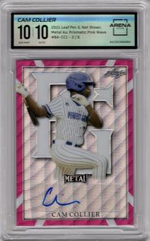 2021 Leaf Metal Perfect Game All-American Classic - Metal Autographs - Wave Pink #BA-CC1 Cam Collier Front