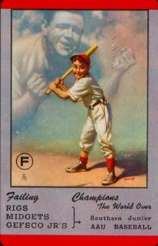 1953 Brown & Bigelow Playing Cards #2♠ Babe Ruth Front
