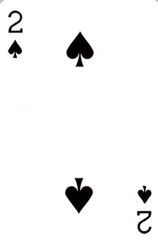 1953 Brown & Bigelow Playing Cards #2♠ Lou Gehrig Back