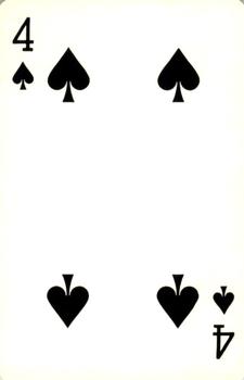 1953 Brown & Bigelow Playing Cards #4♠ Lou Gehrig Back