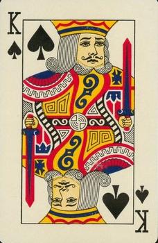 1953 Brown & Bigelow Playing Cards #K♠ Lou Gehrig Back
