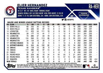2023 Topps Chrome - Rookie Autographs #RA-HER Elier Hernandez Back