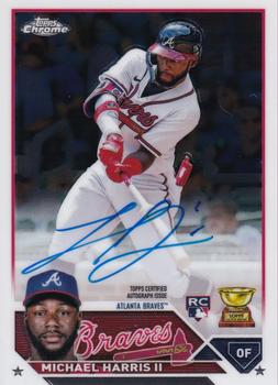 2023 Topps Chrome - Rookie Autographs #RA-MH Michael Harris II Front