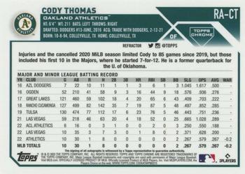2023 Topps Chrome - Rookie Autographs Refractor #RA-CT Cody Thomas Back