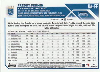 2023 Topps Chrome - Rookie Autographs Refractor #RA-FF Freddy Fermin Back
