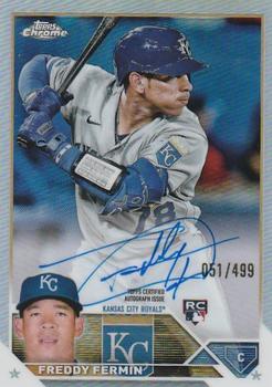 2023 Topps Chrome - Rookie Autographs Refractor #RA-FF Freddy Fermin Front