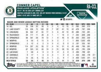 2023 Topps Chrome - Rookie Autographs Purple #RA-CCL Conner Capel Back