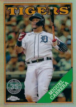2023 Topps Chrome - 1988 Topps Baseball 35th Anniversary #88BC-4 Miguel Cabrera Front