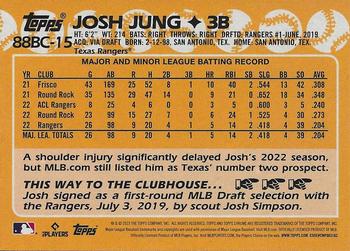 2023 Topps Chrome - 1988 Topps Baseball 35th Anniversary #88BC-15 Josh Jung Back