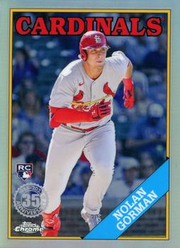 2023 Topps Chrome - 1988 Topps Baseball 35th Anniversary #88BC-18 Nolan Gorman Front