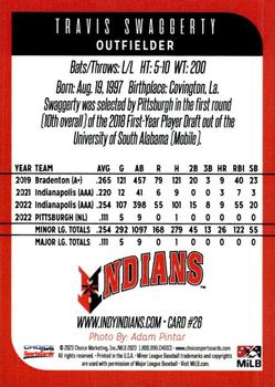 2023 Choice Indianapolis Indians #26 Travis Swaggerty Back