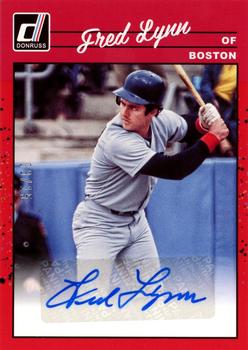 2023 Donruss - Retro 1990 Signatures Red #90S-FL Fred Lynn Front