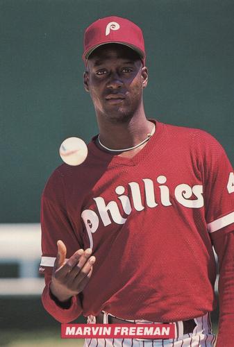 1990 Philadelphia Phillies Photocards - Update #NNO Marvin Freeman Front