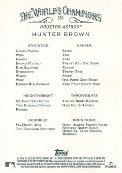 2023 Topps Allen & Ginter #291 Hunter Brown Back