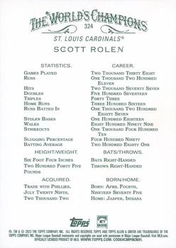 2023 Topps Allen & Ginter #324 Scott Rolen Back