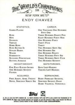 2023 Topps Allen & Ginter #338 Endy Chavez Back
