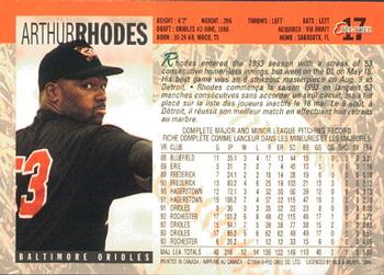 1994 O-Pee-Chee #17 Arthur Rhodes Back