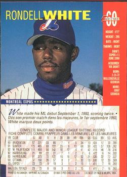 1994 O-Pee-Chee #60 Rondell White Back