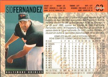 1994 O-Pee-Chee #63 Sid Fernandez Back