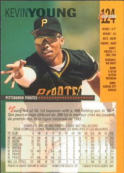 1994 O-Pee-Chee #124 Kevin Young Back