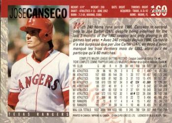 1994 O-Pee-Chee #169 Jose Canseco Back