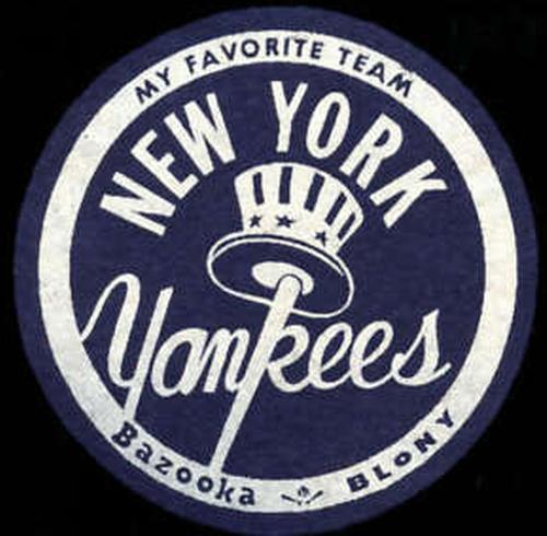 1958 Topps - Topps Felt Team Emblems #NNO New York Yankees Front