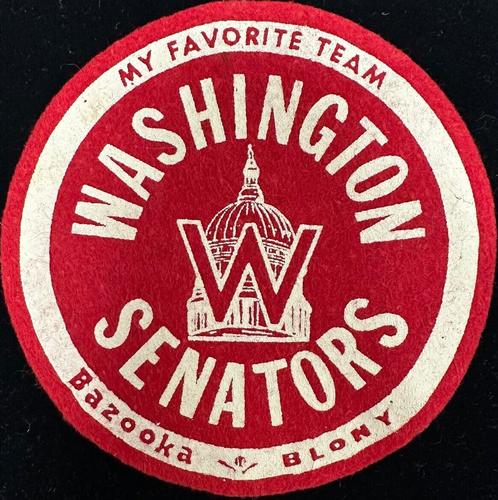 1958 Topps - Topps Felt Team Emblems #NNO Washington Senators Front