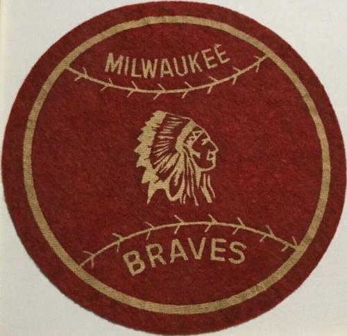 1956 Topps - Topps Felt Team Emblems #NNO Milwaukee Braves Front