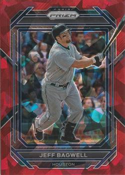 2023 Panini Prizm - Red Ice Prizm #90 Jeff Bagwell Front