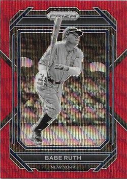 2023 Panini Prizm - Ruby Wave Prizm #2 Babe Ruth Front