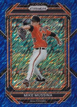 2023 Panini Prizm - Blue Shimmer Prizm #271 Mike Mussina Front